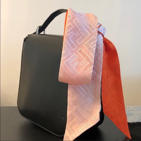Fendi FF Wrappy Bandeau Silk Skinny neck scarf - Picture 1 of 3